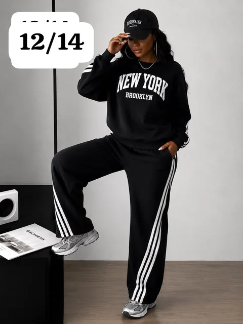 New York Brooklyn Black Quality Tracksuit