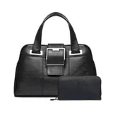 The Executive Buckle Satchel & Wallet Set Grey and Black HandBag — image 2