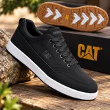 Leather CAT Black white sole — image 3