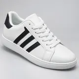 Taiyu White Sneaker with Black stripes