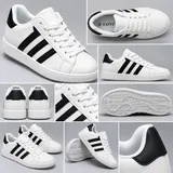 Taiyu White Sneaker with Black stripes — image 2