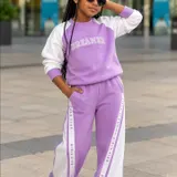 2pc wide leg warm dreamer track set — image 3