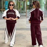 2pc wide leg warm dreamer track set
