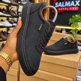 Azam All Black Premium Quality Leather Casual