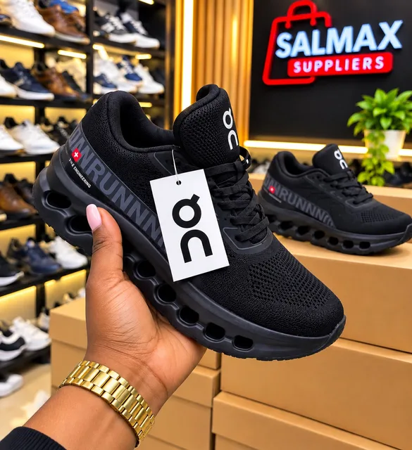 Black Breathable Kids Unisex Sneakers 👟